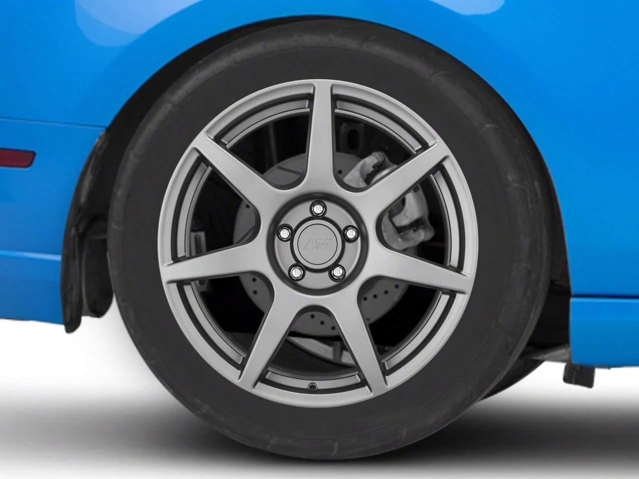 GT350R Style Charcoal Wheel; Rear Only; 19x10; 45mm Offset (10-14 Mustang)