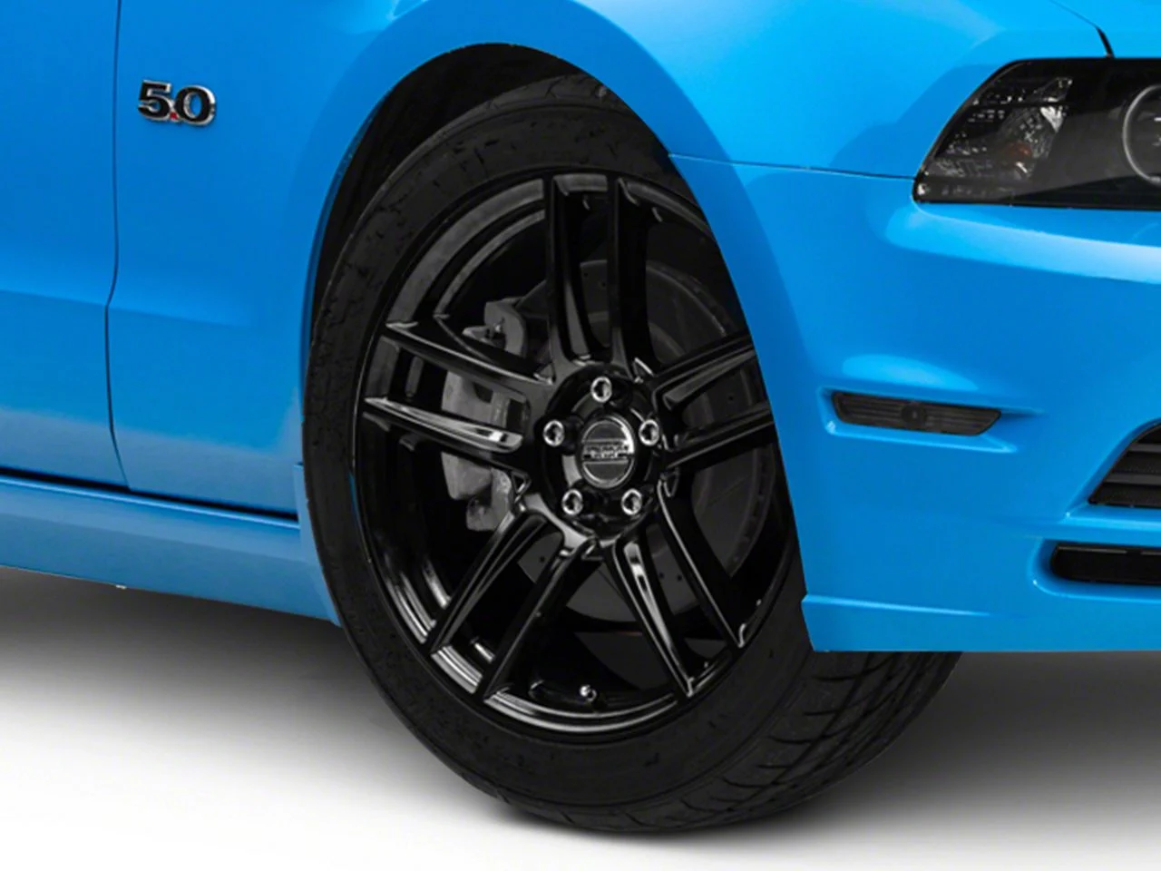 Laguna Seca Style Gloss Black Wheel; 19x9; 42mm Offset (10-14 Mustang)
