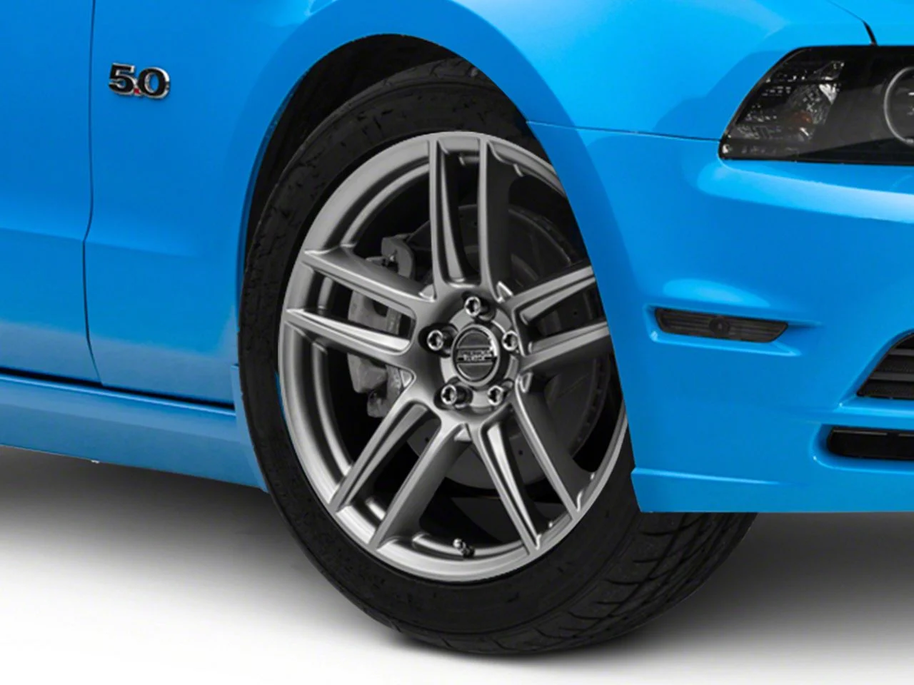 Laguna Seca Style Charcoal Wheel; 19x9; 42mm Offset (10-14 Mustang)