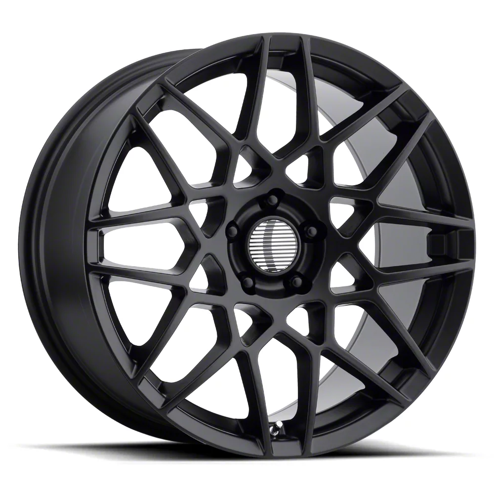 PR178 Satin Black Wheel; 18x9; 30mm Offset (15-23 Mustang EcoBoost w/o Performance Pack, V6)