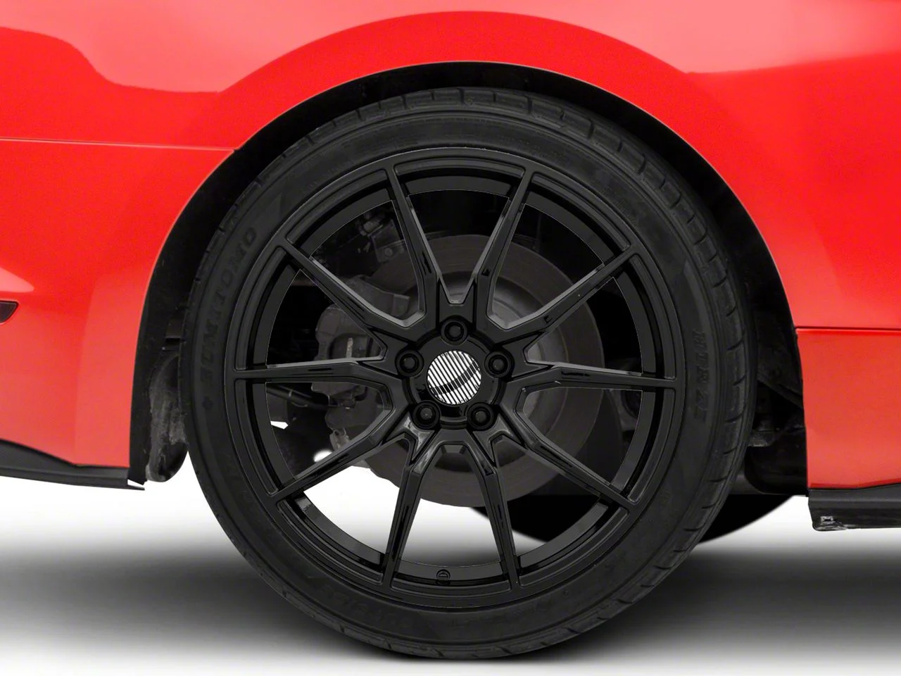 PR193 Gloss Black Wheel; Rear Only; 20x10; 40mm Offset (15-23 Mustang GT, EcoBoost, V6)