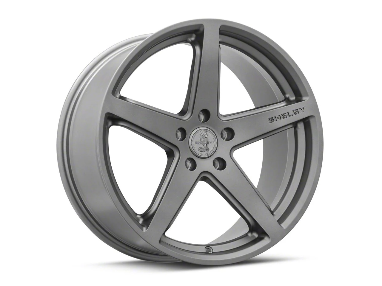 Shelby Style SB201 Charcoal Wheel and Michelin Pilot Sport A/S 3+ Tire Kit; 19x9.5 (15-23 Mustang GT, EcoBoost, V6)
