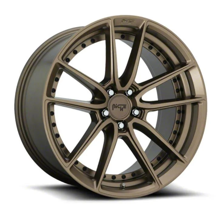 Niche DFS Matte Bronze Wheel; Rear Only; 22x10.5; 20mm Offset (08-23 RWD Challenger, Excluding Widebody)