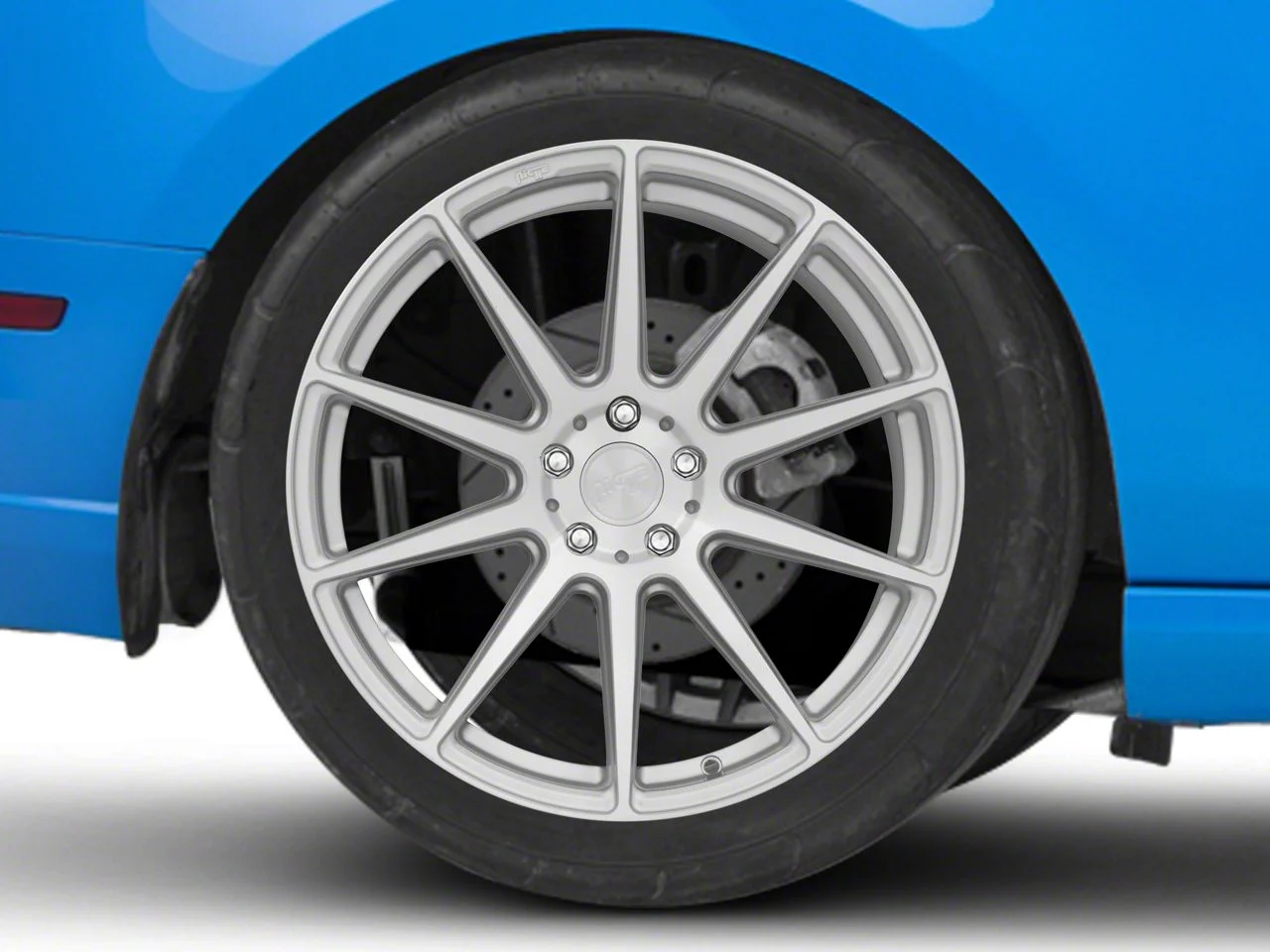Niche Essen Silver Wheel; Rear Only; 20x10; 40mm Offset (10-14 Mustang)