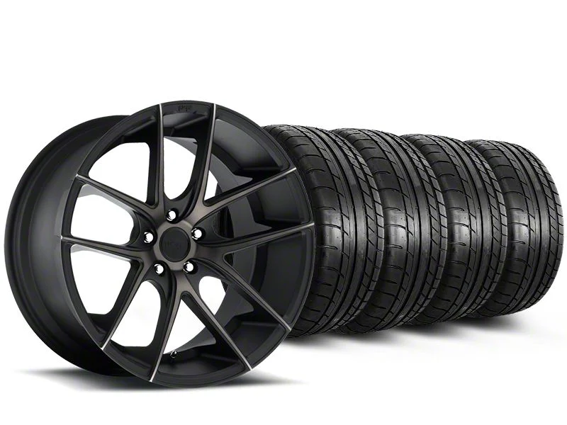 19x8.5 Niche Targa Wheel & Mickey Thompson Street Comp Tire Package (15-23 Mustang EcoBoost w/o Performance Pack, V6)