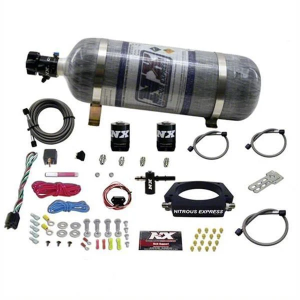 Nitrous Express LT1 Nitrous Plate System; 12 lb. Carbon Bottle (14-19 Corvette C7, Excluding Z06 & ZR1)