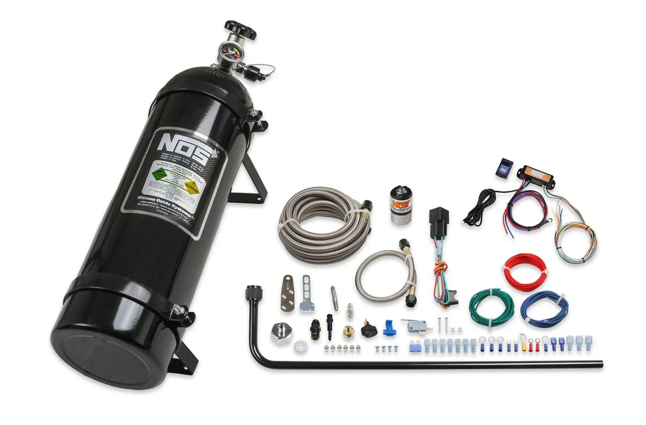 NOS Diesel Nitrous System; 15 lb. Black Bottle; 2-Stage Mini Controller (03-26 5.9L, 6.7L RAM 2500)