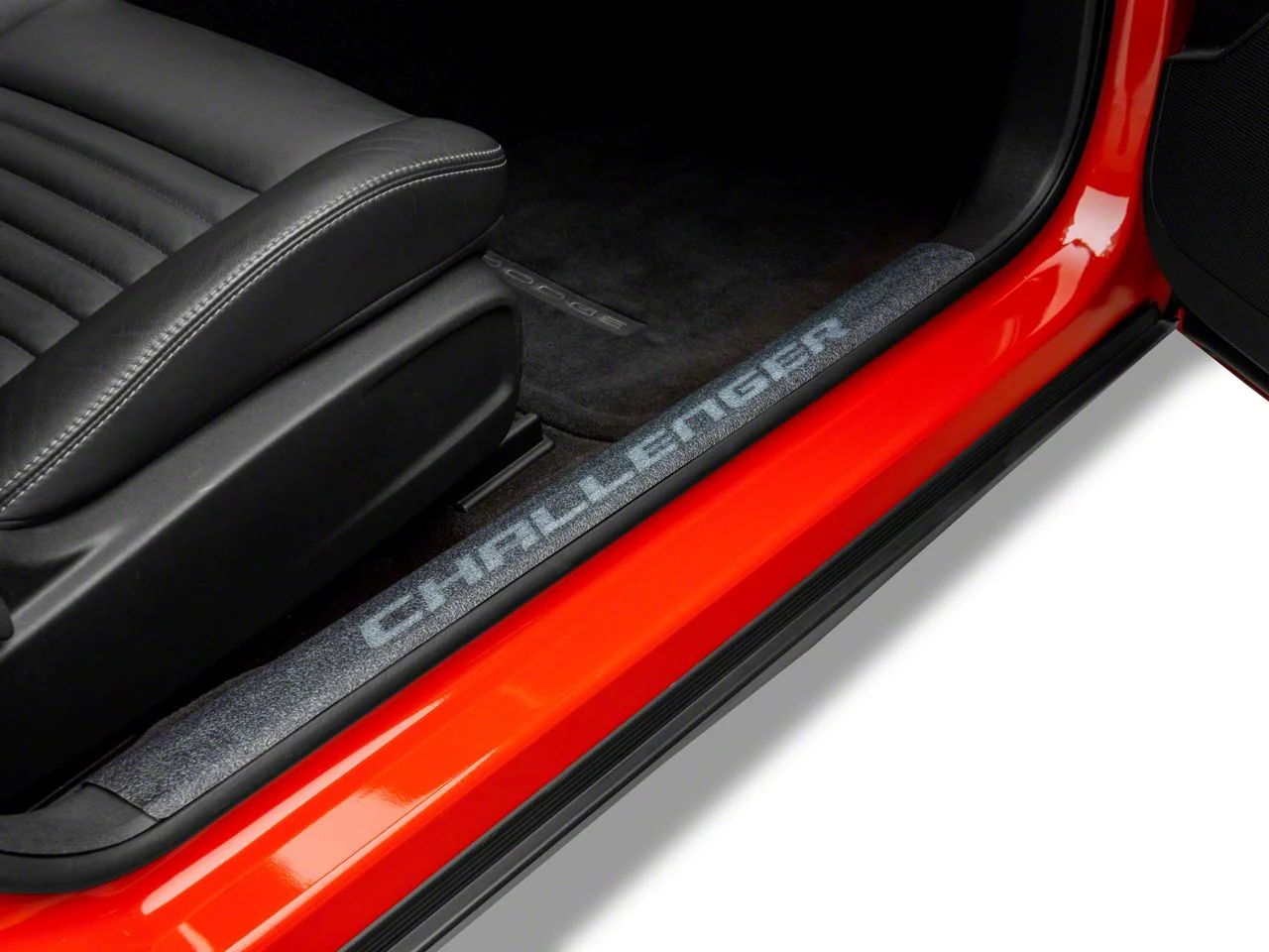 Mopar Licensed by SEC10 Door Sill Body Shield Printed Decal; Clear (08-13 Challenger)