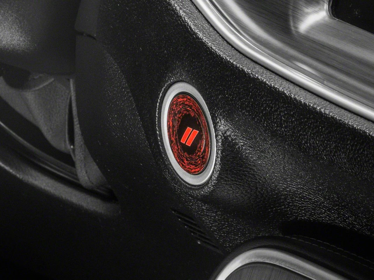 Mopar Licensed by SEC10 Push Button Start Printed Decal with Hash Marks (15-23 Challenger)