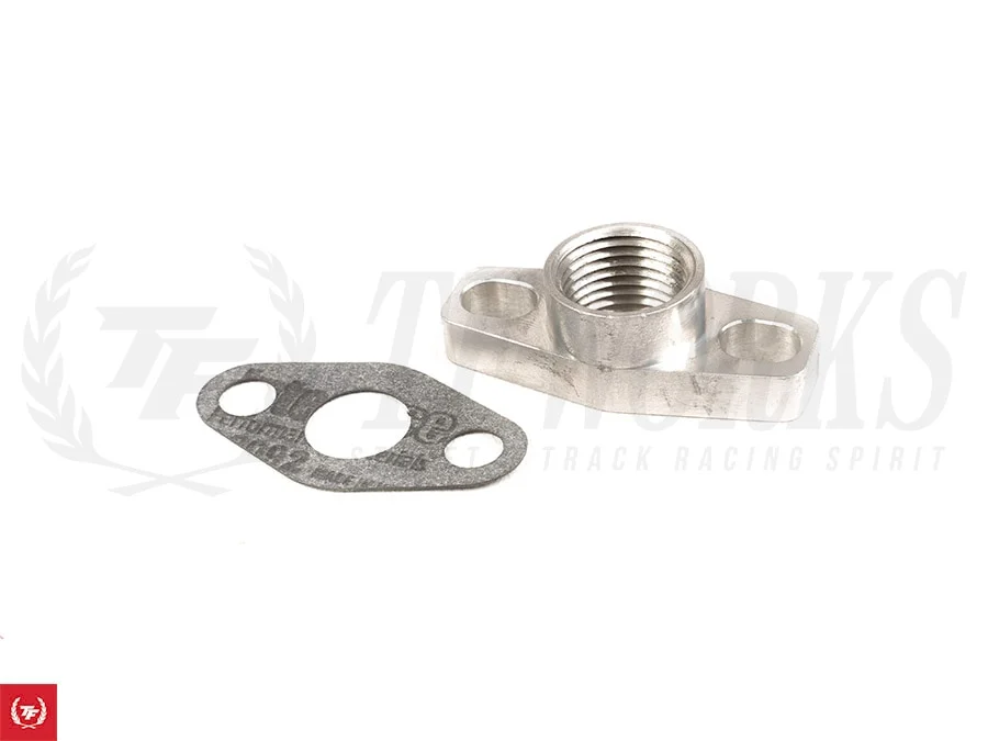 Garrett Turbo Aluminum Oil Drain Flange for GTX, GT Turbos