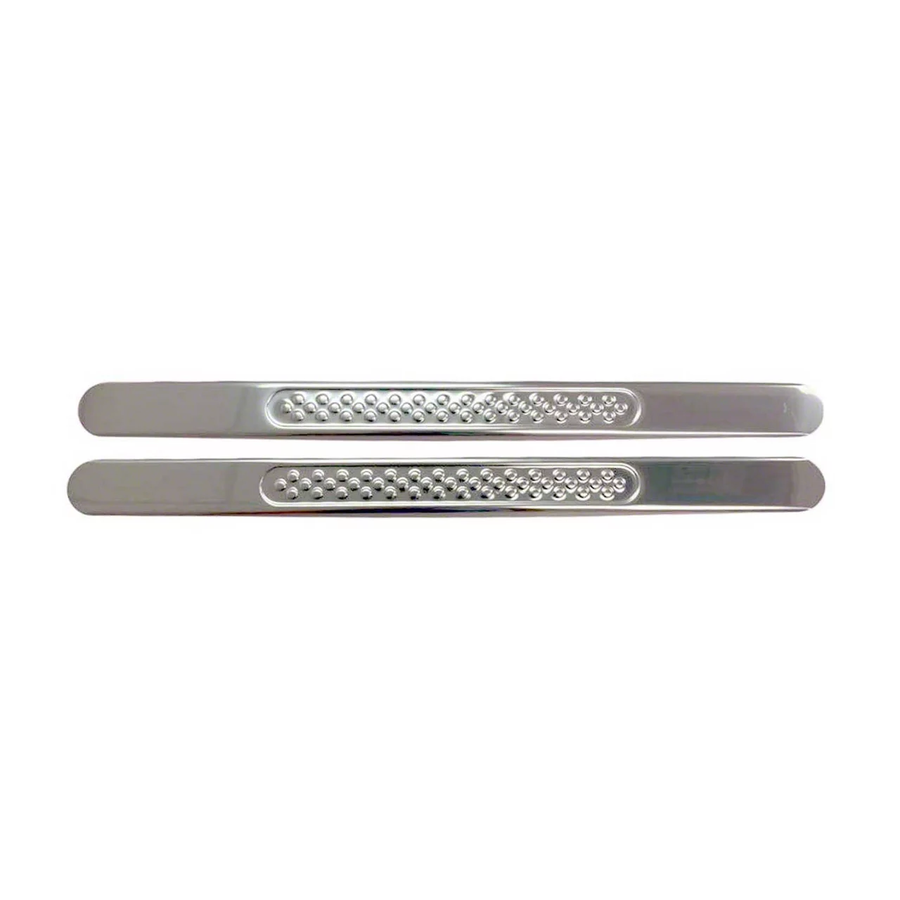 OMAC Grip Style Door Sill Covers; Stainless (Universal; Some Adaptation May Be Required)