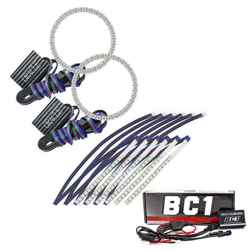 Oracle ColorSHIFT DRL Upgrade with Halo Kit (15-17 Mustang GT, V6; 15-22 Mustang GT350, GT500)