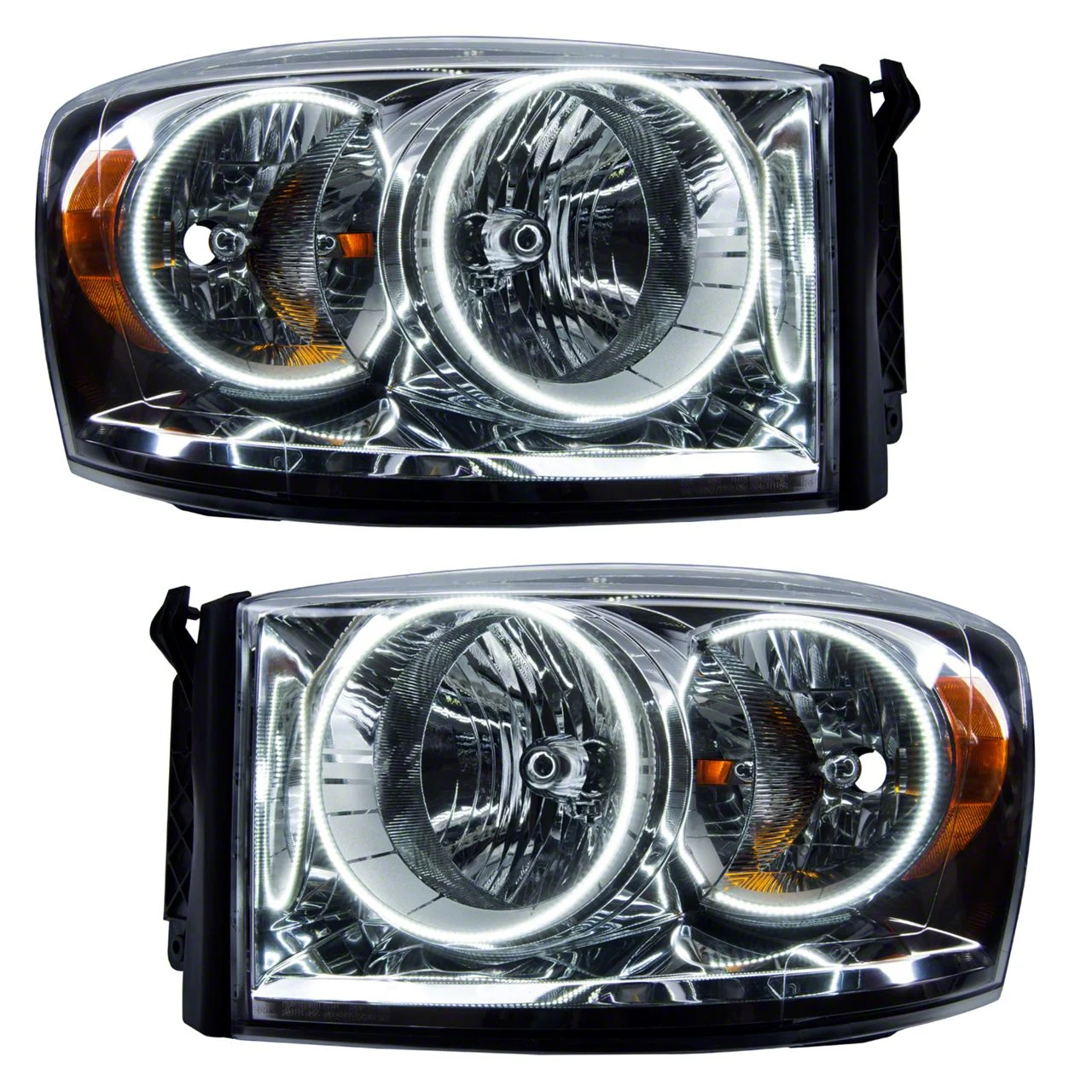 Oracle OE Style Headlights with White SMD LED Halo; Chrome Housing; Clear Lens (07-09 RAM 2500)