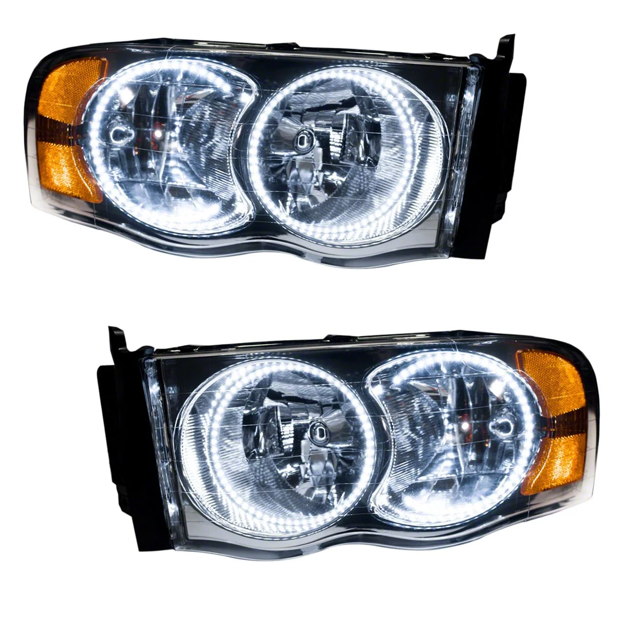 Oracle OE Style Headlights with White SMD LED Halo; Chrome Housing; Clear Lens (03-05 RAM 2500)