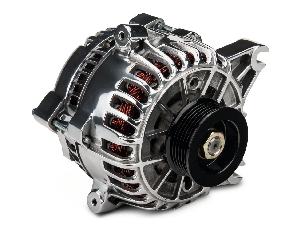 PA Performance Alternator; 130 Amp; Polished (05-08 Mustang GT)