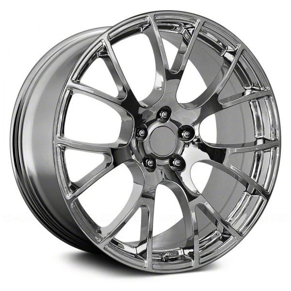 PR161 Chrome Wheel; Rear Only; 22x11; 18mm Offset (06-10 RWD Charger)