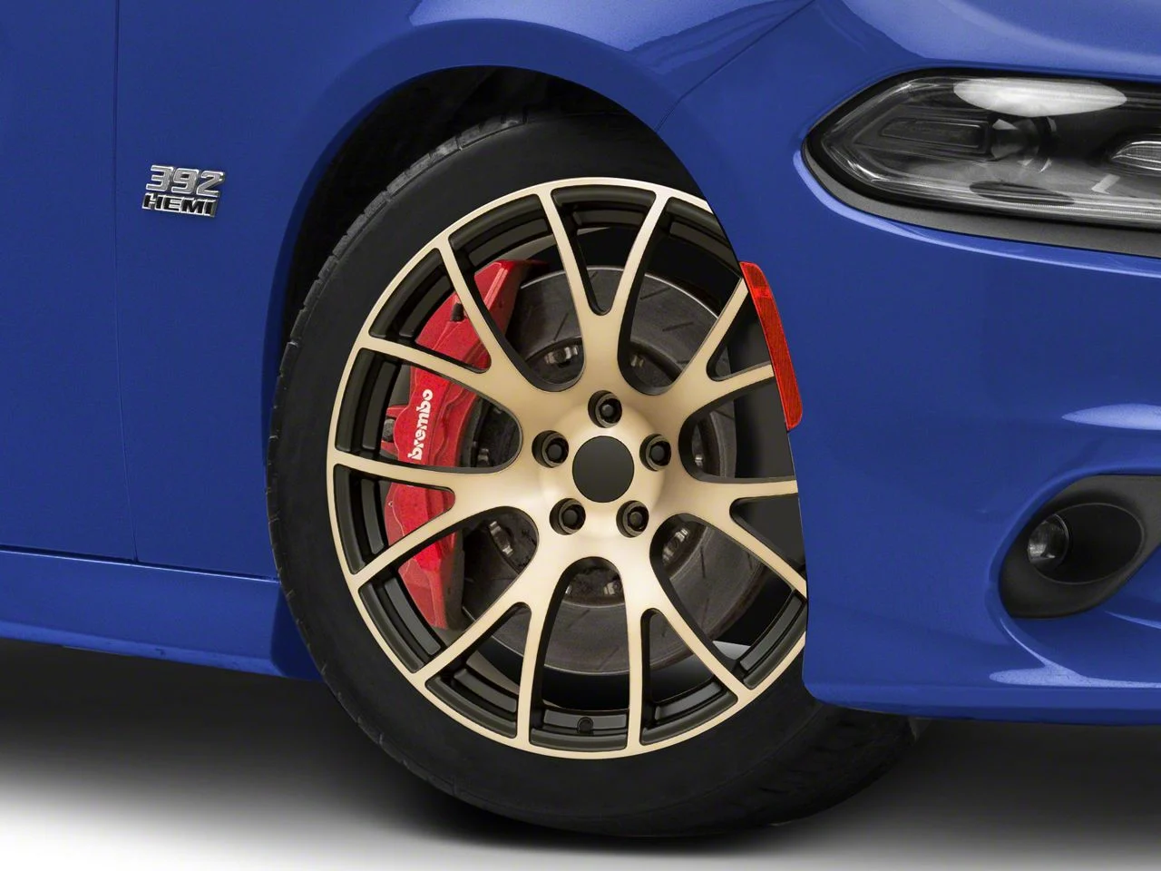 PR161 Black Bronze Wheel; Rear Only; 22x11; 18mm Offset (11-23 RWD Charger, Excluding Widebody)