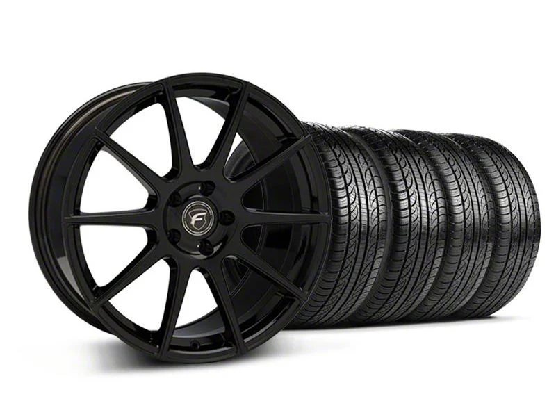 19x9 Forgestar CF10 Wheel & Pirelli All-Season P Zero Nero Tire Package (05-14 Mustang)