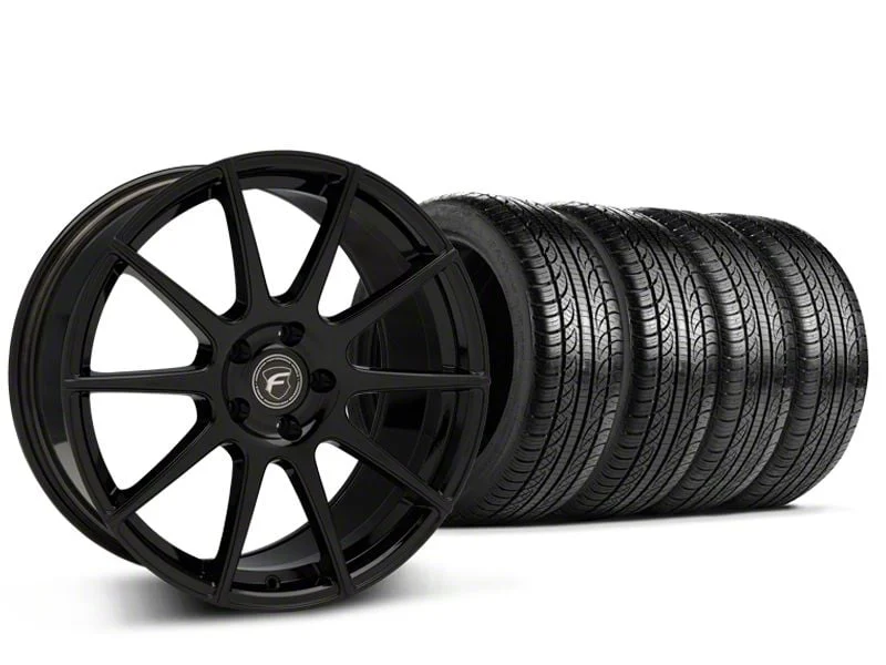 19x9 Forgestar CF10 Wheel & Pirelli All-Season P Zero Nero Tire Package (15-23 Mustang GT, EcoBoost, V6)
