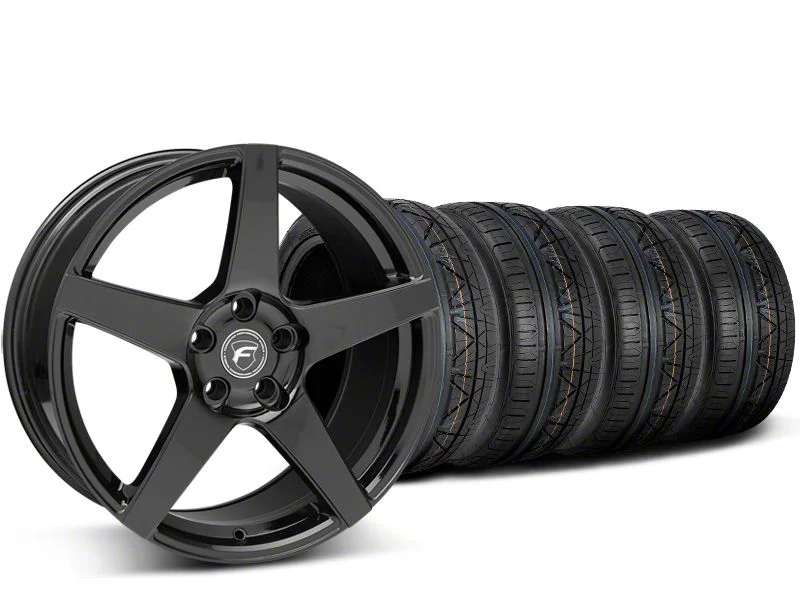 19x9 Forgestar CF5 Wheel & NITTO High Performance INVO Tire Package (15-23 Mustang GT, EcoBoost, V6)