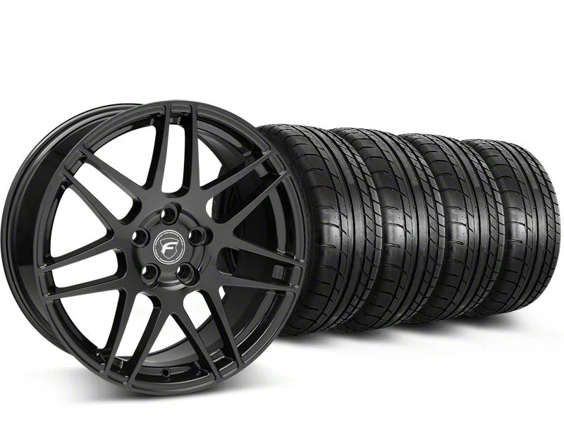 19x9 Forgestar F14 Wheel & Mickey Thompson Street Comp Tire Package (15-23 Mustang GT, EcoBoost, V6)