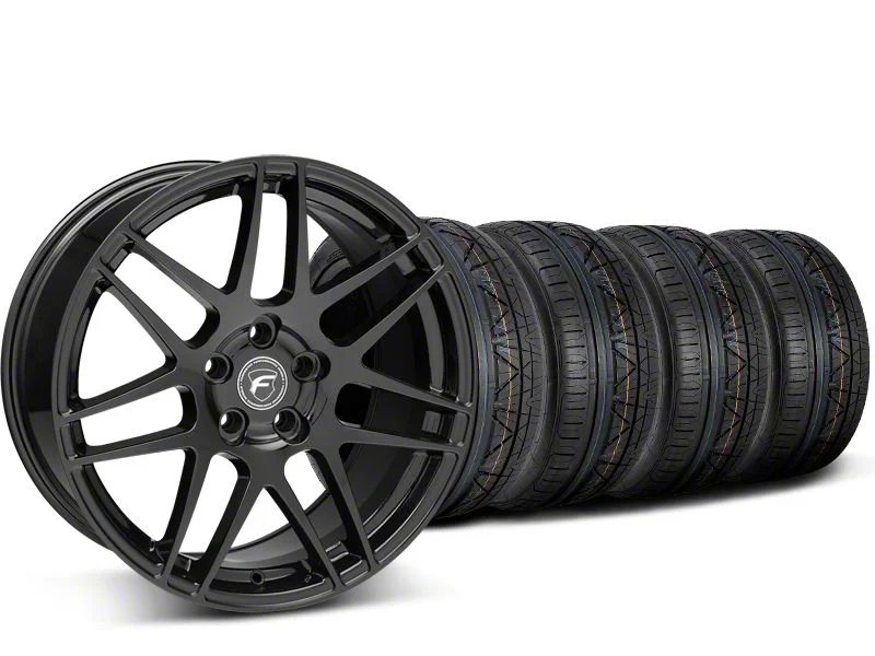 19x9 Forgestar F14 Wheel & NITTO High Performance INVO Tire Package (15-23 Mustang GT, EcoBoost, V6)
