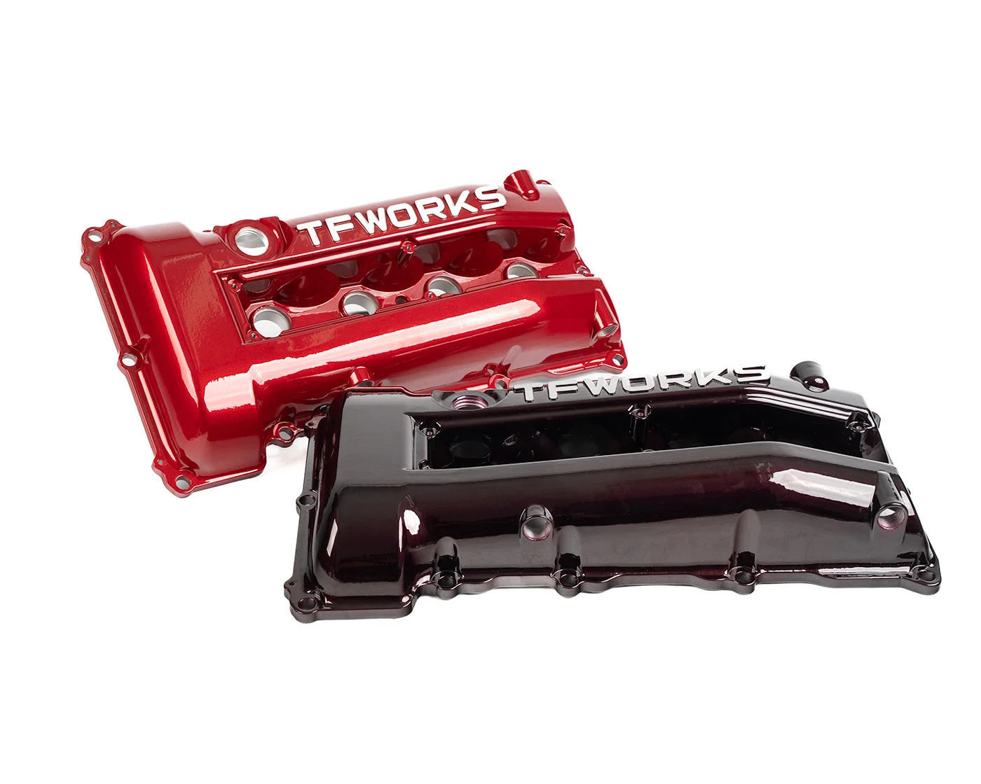 TF-Works S13.4 SR20DET Hybrid Valve Cover - Cherry Bomb & Midnight Merlot