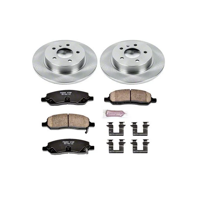 PowerStop OE Replacement 8-Lug Brake Rotor and Pad Kit; Front (20-26 Silverado 2500 HD)