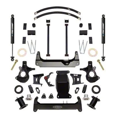 Pro Comp Suspension 4-Inch Suspension Lift Kit with PRO-X Shocks (14-16 Silverado 1500 w/ Stock Cast Steel Control Arms)