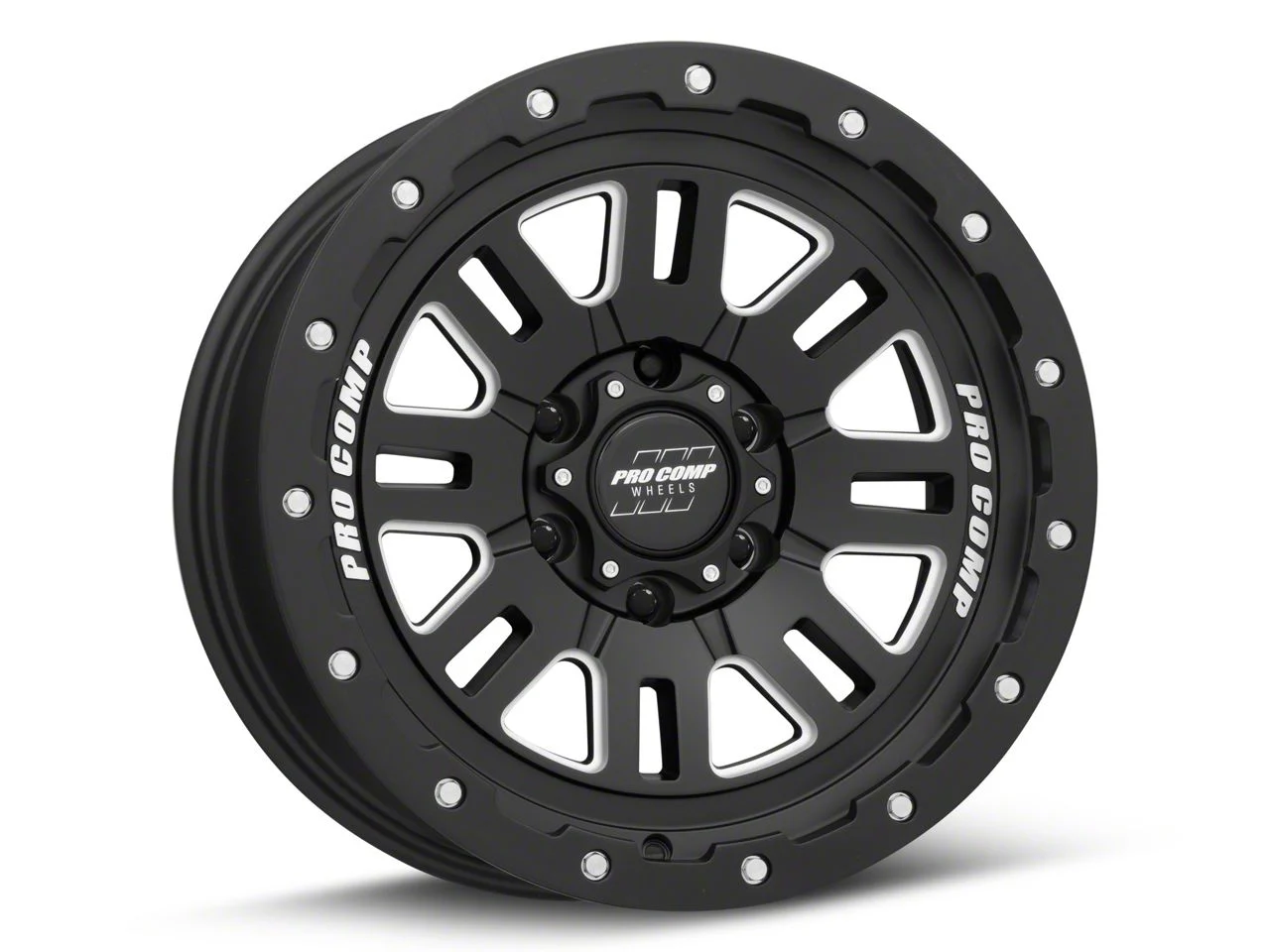 Pro Comp Wheels Cognito Satin Black Milled 6-Lug Wheel; 17x9; -6mm Offset (07-14 Yukon)
