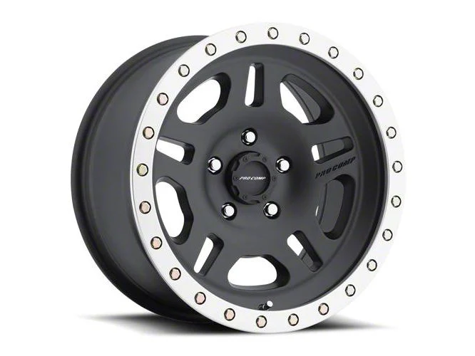 Pro Comp Wheels La Paz Satin Black Machined 6-Lug Wheel; 17x8.5; 0mm Offset (07-14 Yukon)