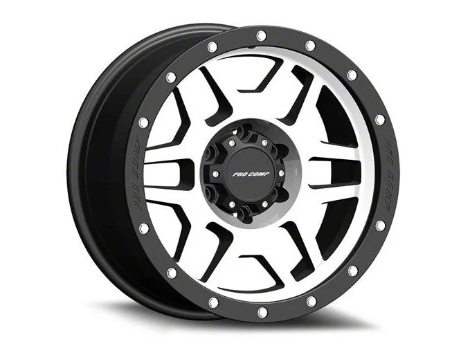 Pro Comp Wheels Phaser Machined 6-Lug Wheel; 17x9; -6mm Offset (07-14 Yukon)