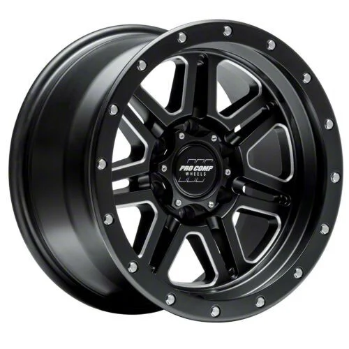 Pro Comp Wheels 62 Series Apex Satin Black Milled 6-Lug Wheel; 20x10; -18mm Offset (15-20 Yukon)