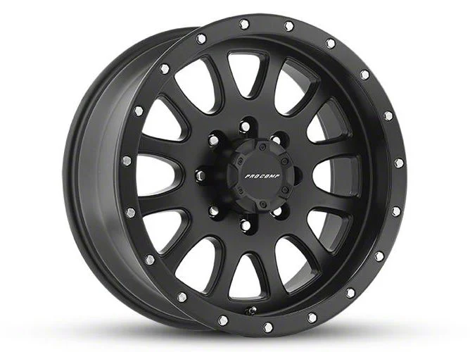 Pro Comp Wheels Syndrome Satin Black 6-Lug Wheel; 17x9; -6mm Offset (15-20 Yukon)