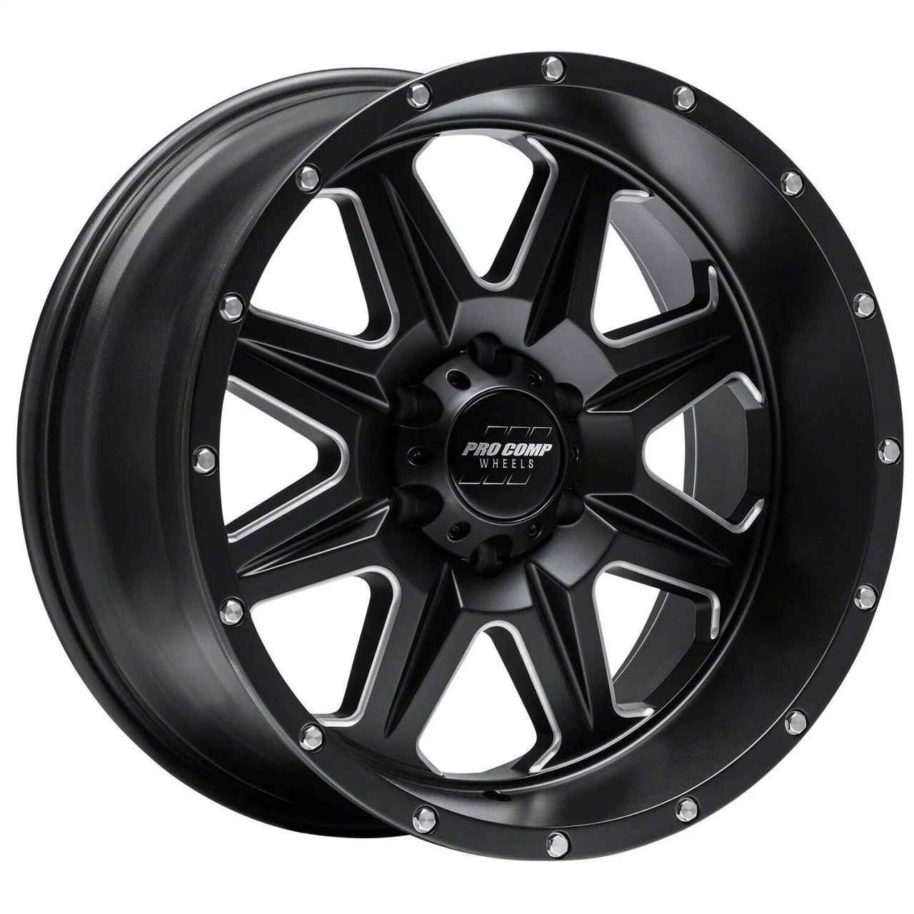 Pro Comp Wheels 63 Series Recon Satin Black Milled 6-Lug Wheel; 20x10; -18mm Offset (21-26 Yukon)