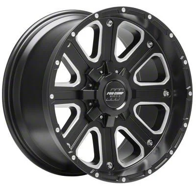 Pro Comp Wheels Axis Satin Black 6-Lug Wheel; 17x9; -6mm Offset (21-26 Yukon)