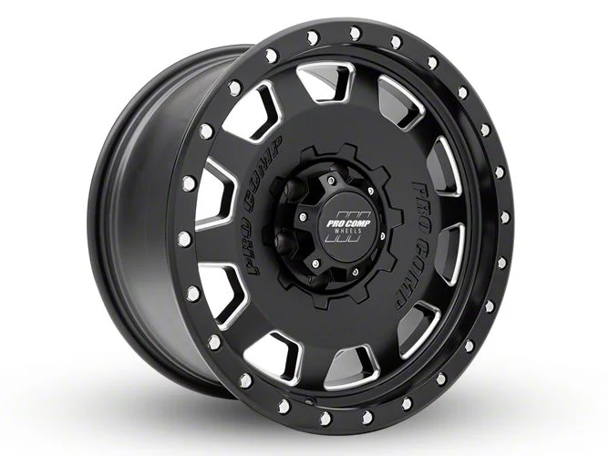 Pro Comp Wheels Hammer Satin Black Milled 6-Lug Wheel; 18x9; 0mm Offset (21-26 Yukon)