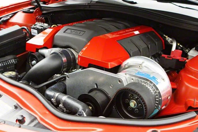 Procharger Cog Race Supercharger Tuner Kit with F-1; Satin Finish (10-15 Camaro SS)