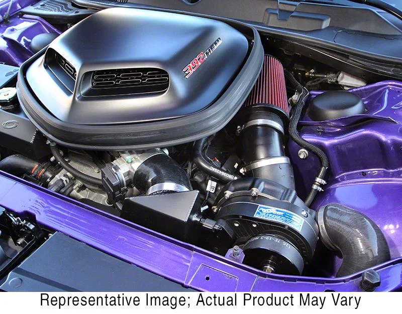 Procharger Stage II Intercooled Supercharger Complete Kit with P-1SC-1; Black Finish (11-14 6.4L HEMI Challenger)
