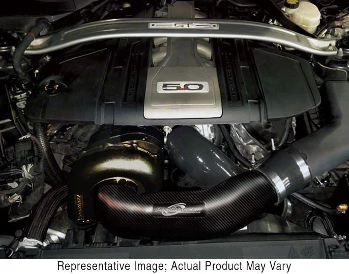 Procharger Stage II Intercooled Supercharger Complete Kit with Factory Airbox and P-1SC-1; Black Finish (18-23 Mustang GT)