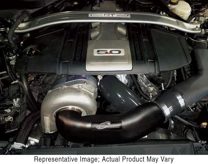 Procharger Stage II Intercooled Supercharger Tuner Kit with Factory Airbox and P-1SC-1; Satin Finish (18-23 Mustang GT)
