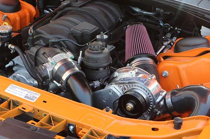 Procharger Stage II Intercooled Supercharger Tuner Kit with P-1SC-1; Satin Finish (11-14 6.4L HEMI Challenger)