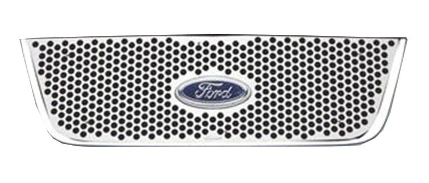 Putco Punch Design Grille; Polished (05-09 Mustang V6)