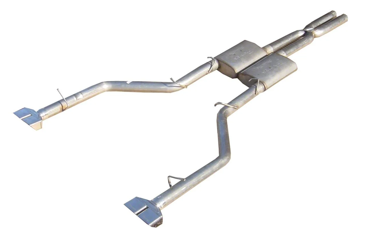 Pypes Violator Cat-Back Exhaust System with Black Tips (08-10 6.1L HEMI Challenger)