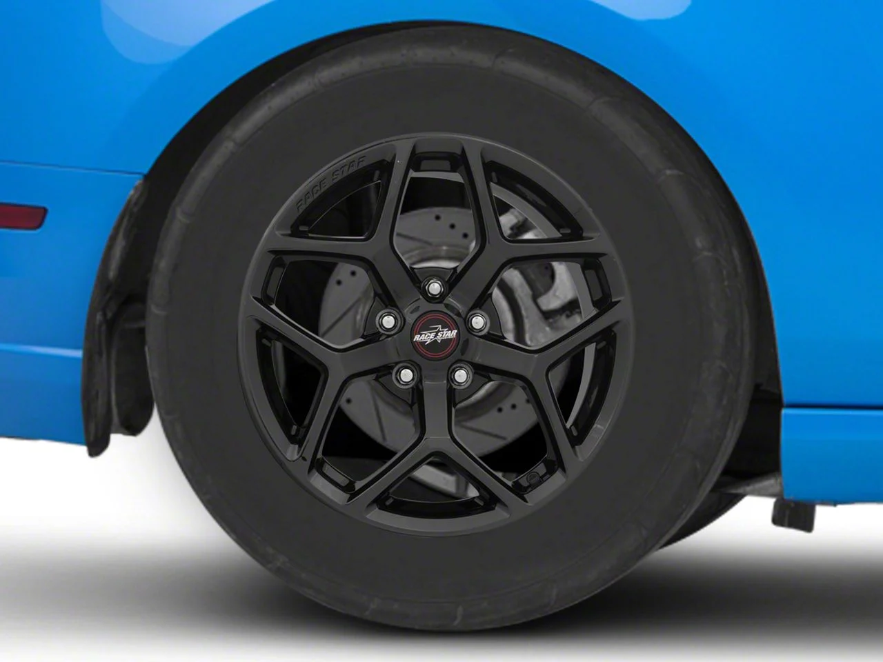 Race Star 95 Recluse Black Chrome Wheel; Front Only; 17x4.5; 25.4mm Offset (10-14 Mustang)