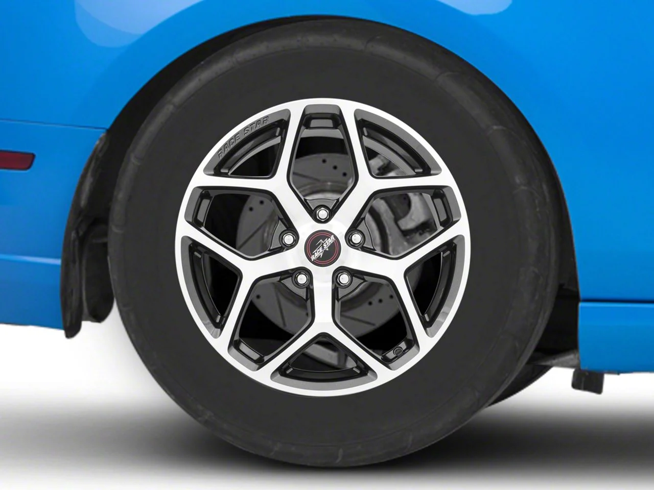 Race Star 95 Recluse Metallic Gray Wheel; Rear Only; 17x10.5; 48mm Offset (10-14 Mustang)