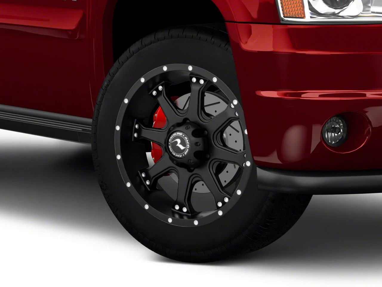 Raceline Assault Black 6-Lug Wheel; 20x9; 18mm Offset (07-14 Yukon)