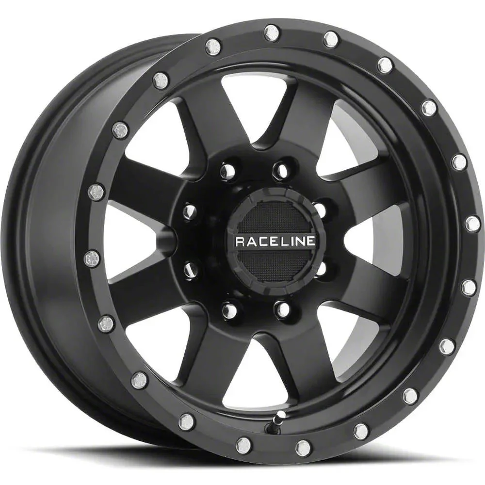 Raceline Defender Gloss Black 6-Lug Wheel; 20x9; -12mm Offset (07-14 Yukon)