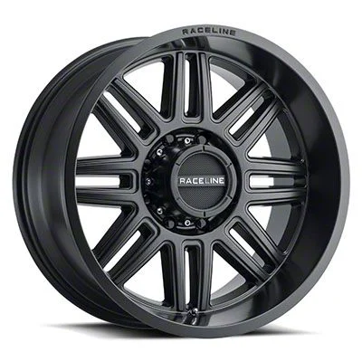 Raceline Split Satin Black 6-Lug Wheel; 20x9; 0mm Offset (07-14 Yukon)