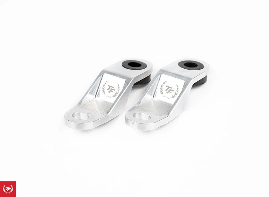 TF-WORKS - Raw Billet Aluminum Radiator Brackets S13/S14/S15
